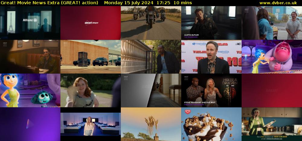 Great! Movie News Extra (GREAT! action) Monday 15 July 2024 17:25 - 17:35