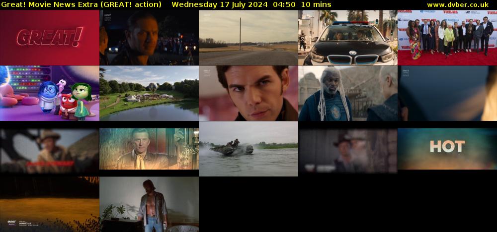 Great! Movie News Extra (GREAT! action) Wednesday 17 July 2024 04:50 - 05:00