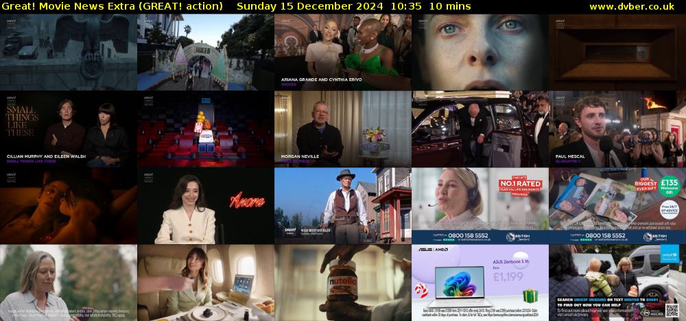 Great! Movie News Extra (GREAT! action) Sunday 15 December 2024 10:35 - 10:45