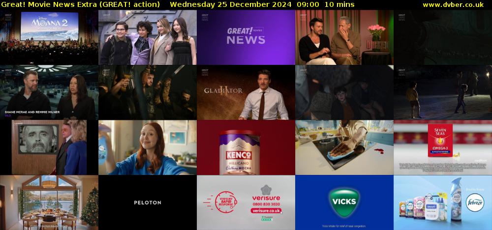 Great! Movie News Extra (GREAT! action) Wednesday 25 December 2024 09:00 - 09:10