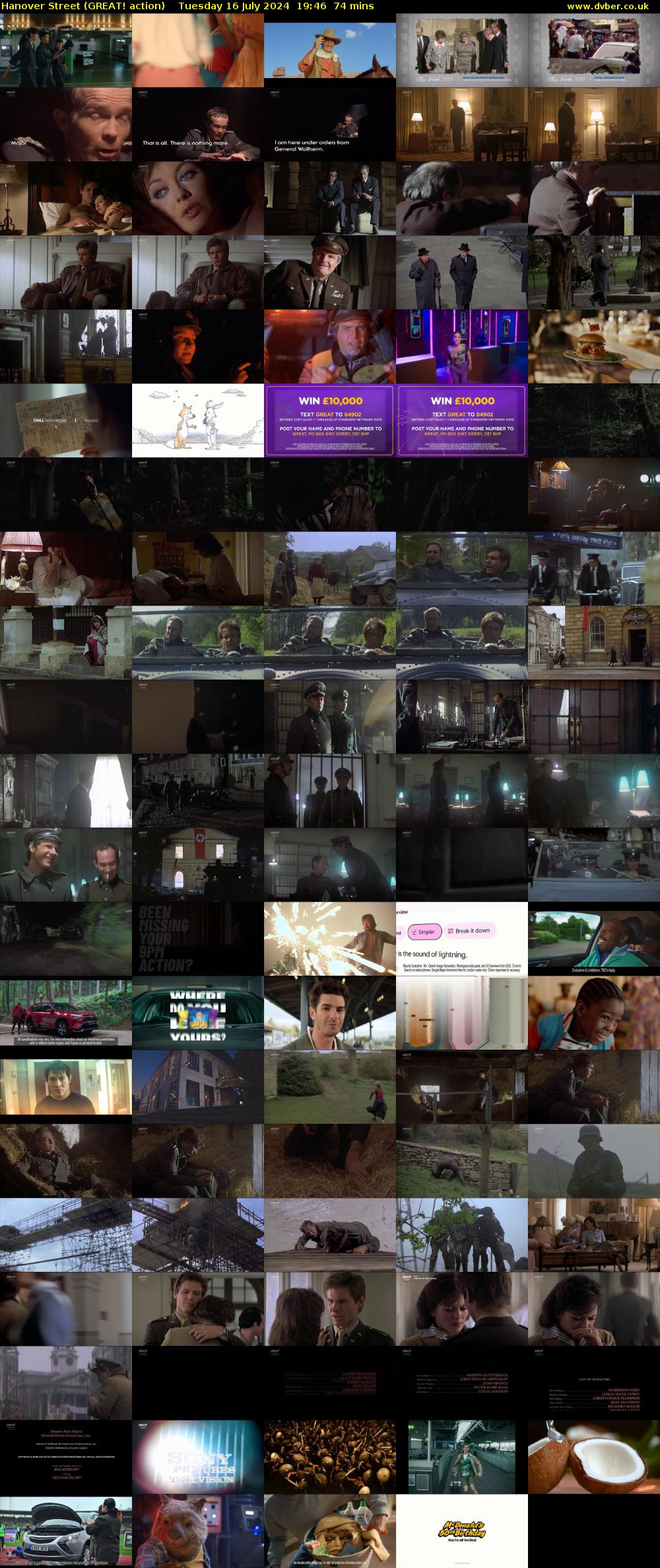 Hanover Street (GREAT! action) Tuesday 16 July 2024 19:46 - 21:00