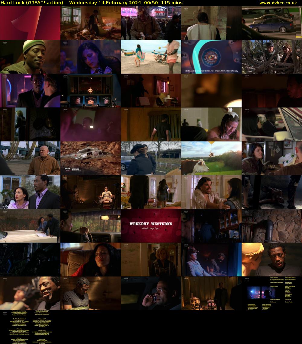 Hard Luck (GREAT! action) Wednesday 14 February 2024 00:50 - 02:45