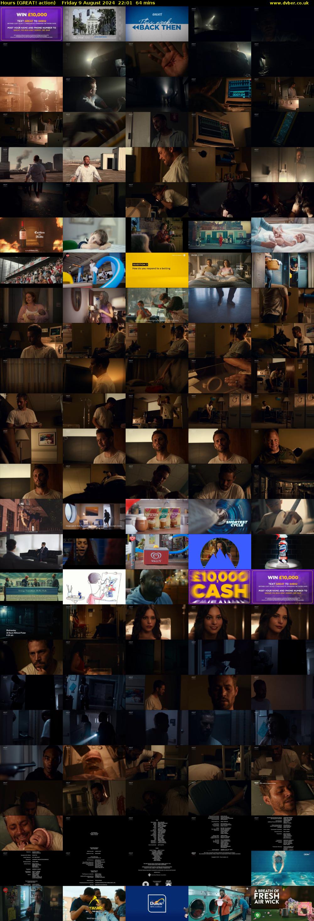 Hours (GREAT! action) Friday 9 August 2024 22:01 - 23:05
