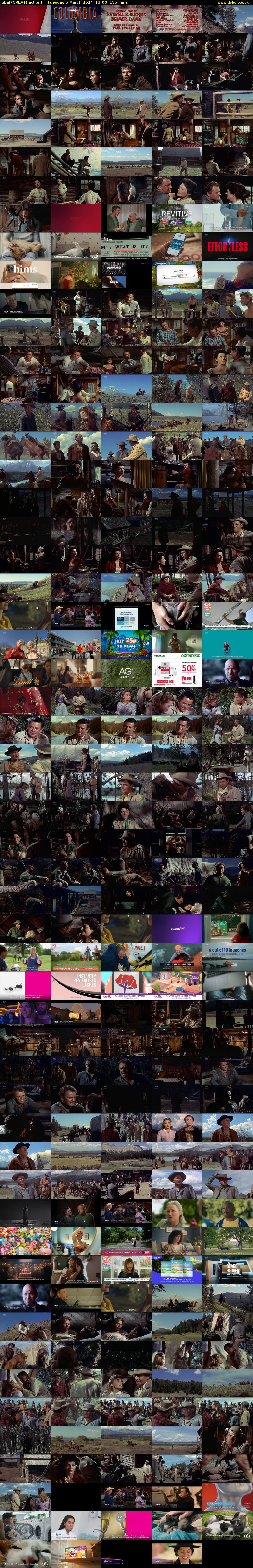 Jubal (GREAT! action) Tuesday 5 March 2024 13:00 - 15:15