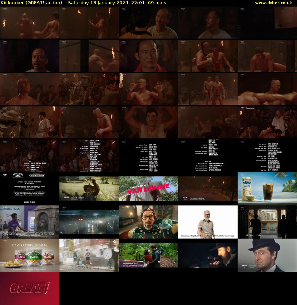 Kickboxer (GREAT! action) Saturday 13 January 2024 22:01 - 23:10