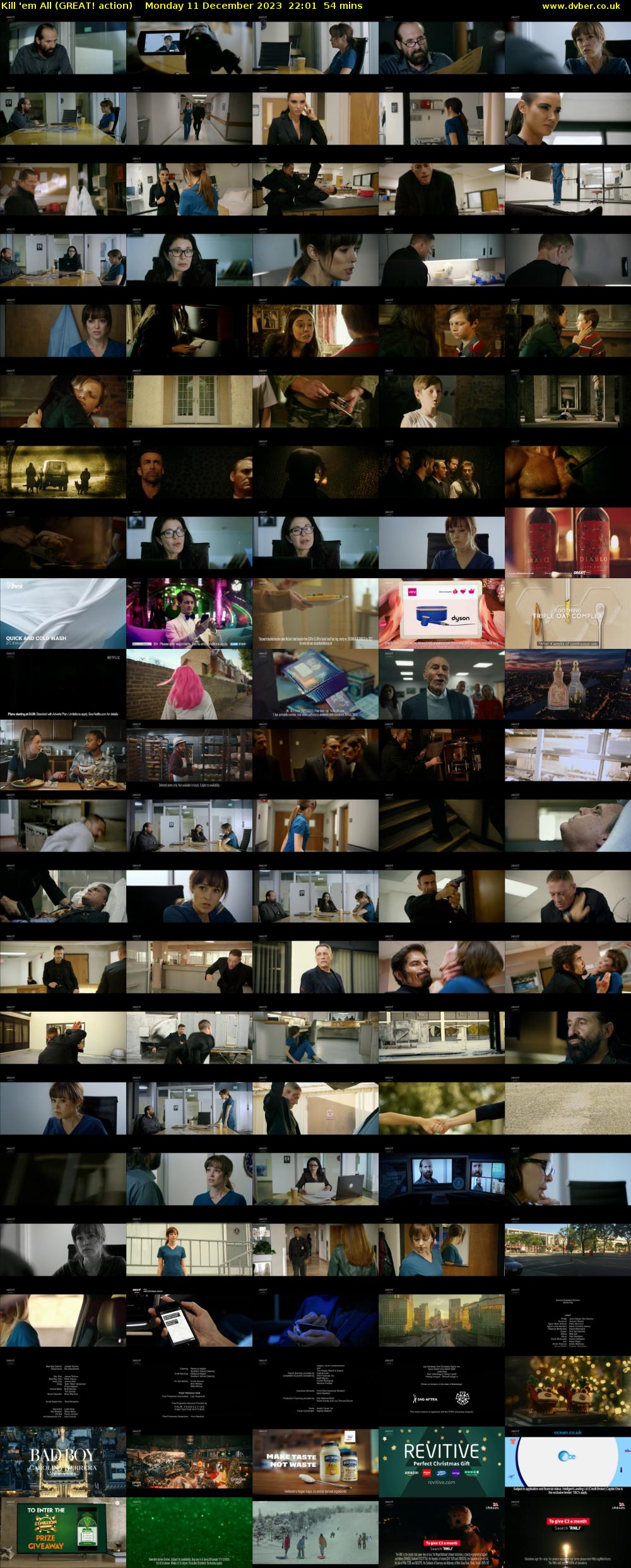 Kill 'em All (GREAT! action) Monday 11 December 2023 22:01 - 22:55