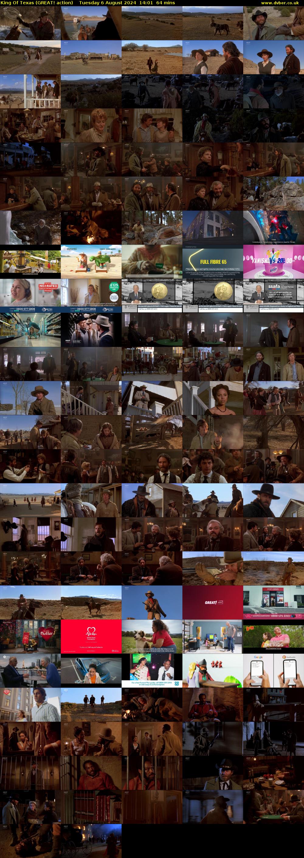King Of Texas (GREAT! action) Tuesday 6 August 2024 14:01 - 15:05