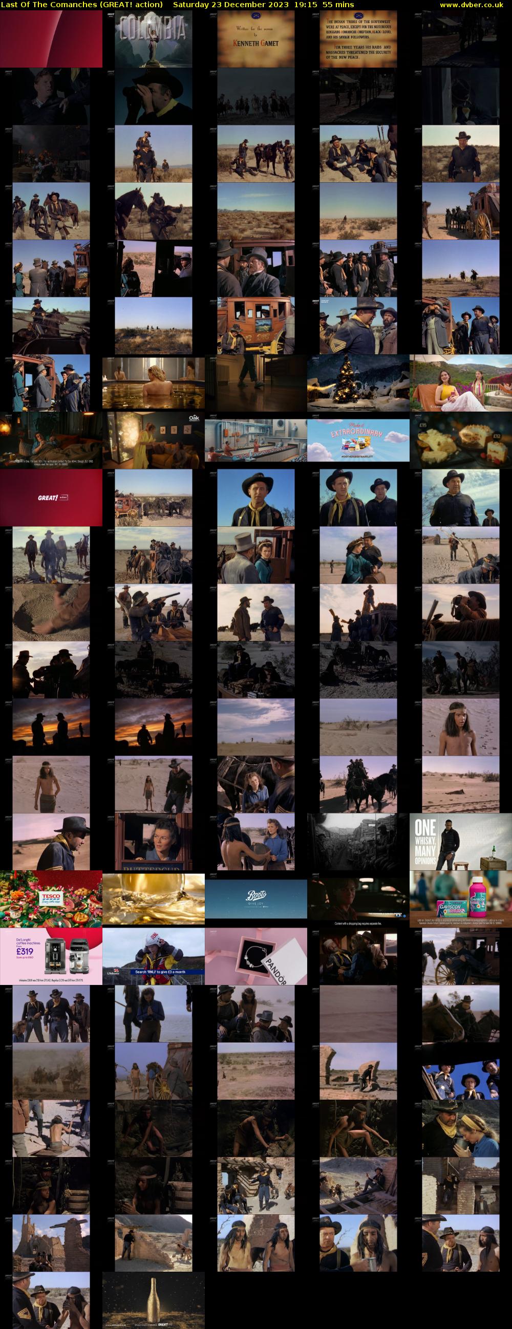 Last Of The Comanches (GREAT! action) Saturday 23 December 2023 19:15 - 20:10