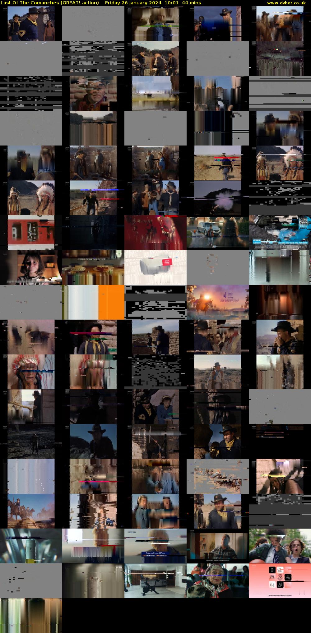 Last Of The Comanches (GREAT! action) Friday 26 January 2024 10:01 - 10:45