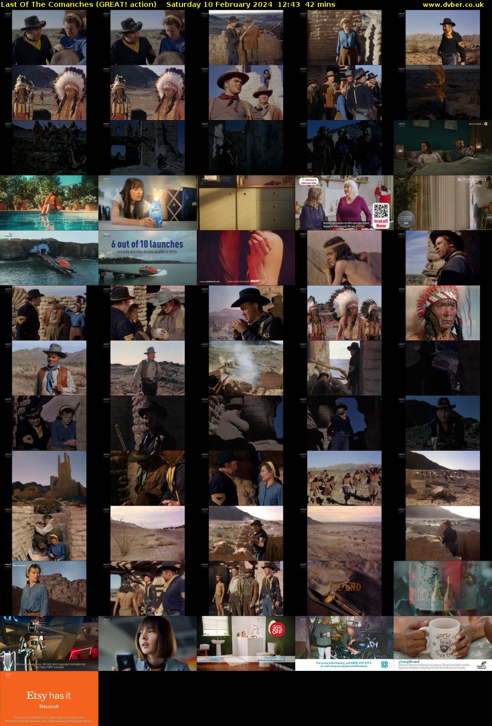 Last Of The Comanches (GREAT! action) Saturday 10 February 2024 12:43 - 13:25