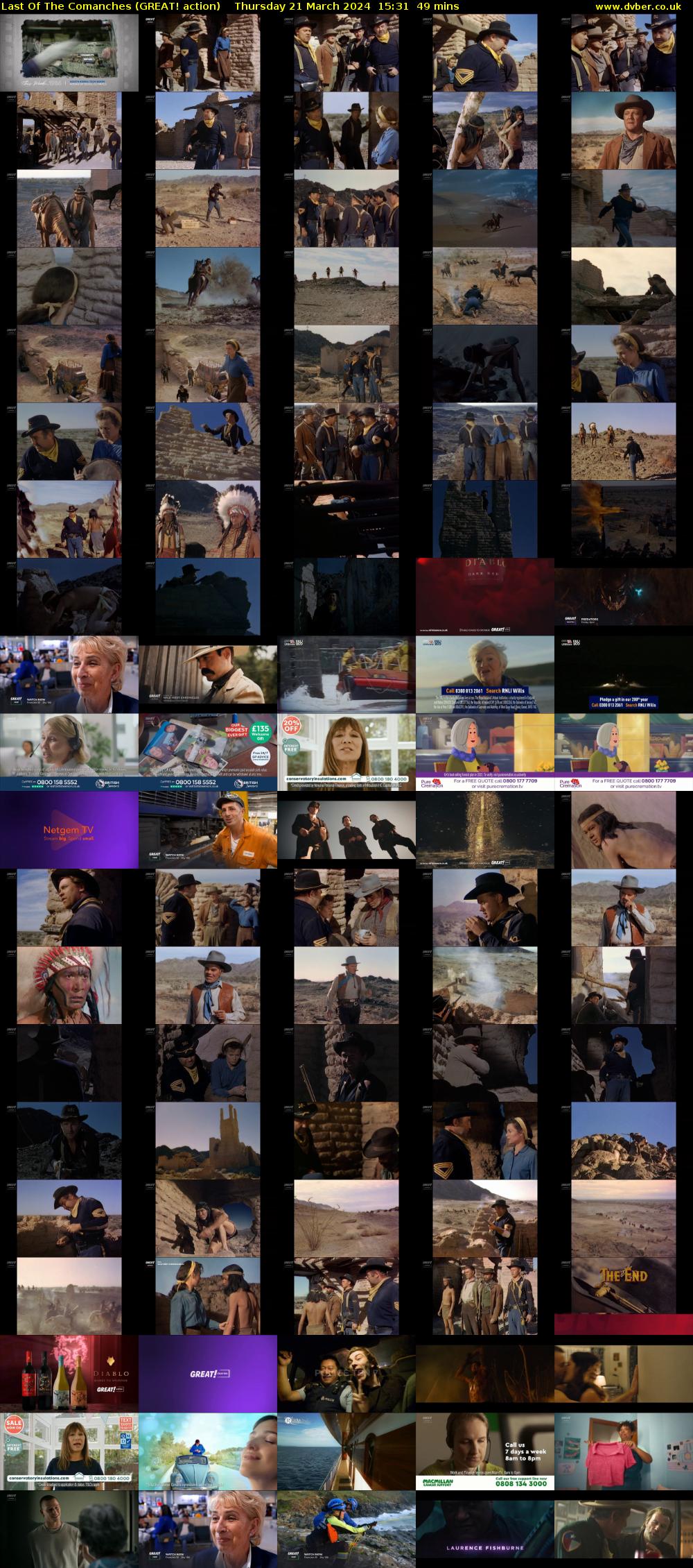 Last Of The Comanches (GREAT! action) Thursday 21 March 2024 15:31 - 16:20