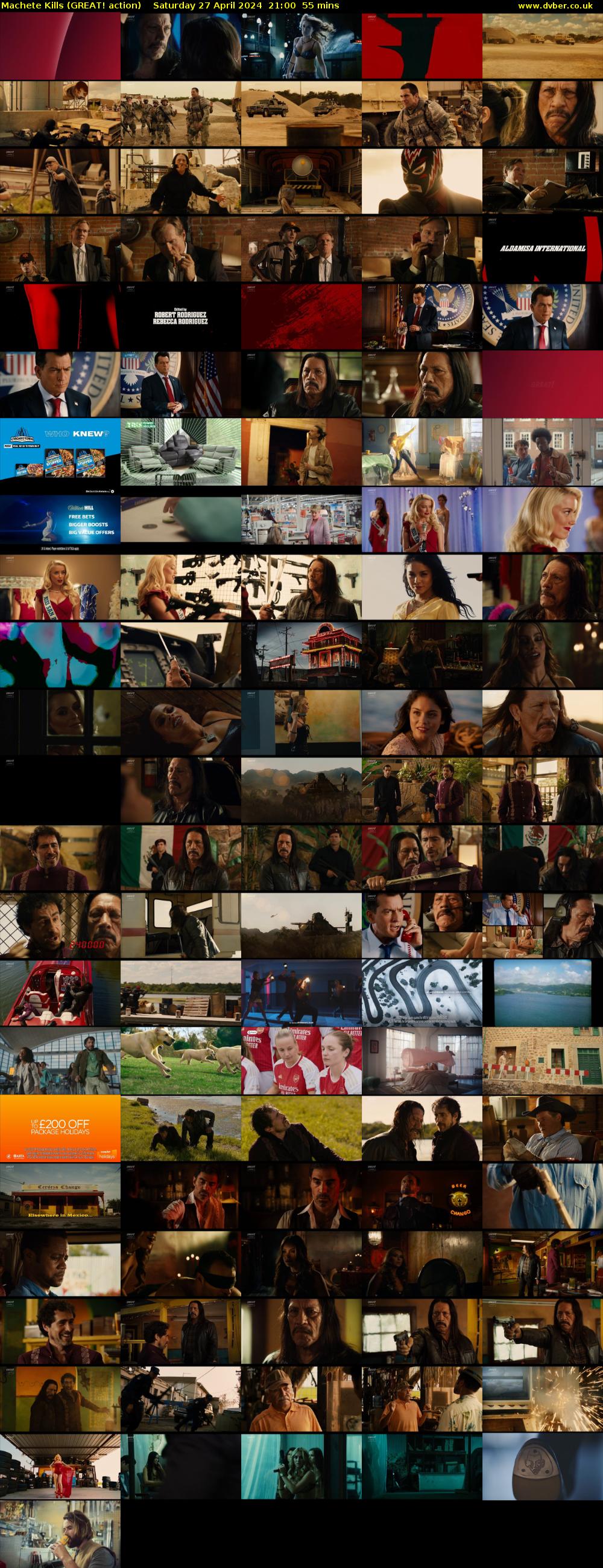 Machete Kills (GREAT! action) Saturday 27 April 2024 21:00 - 21:55