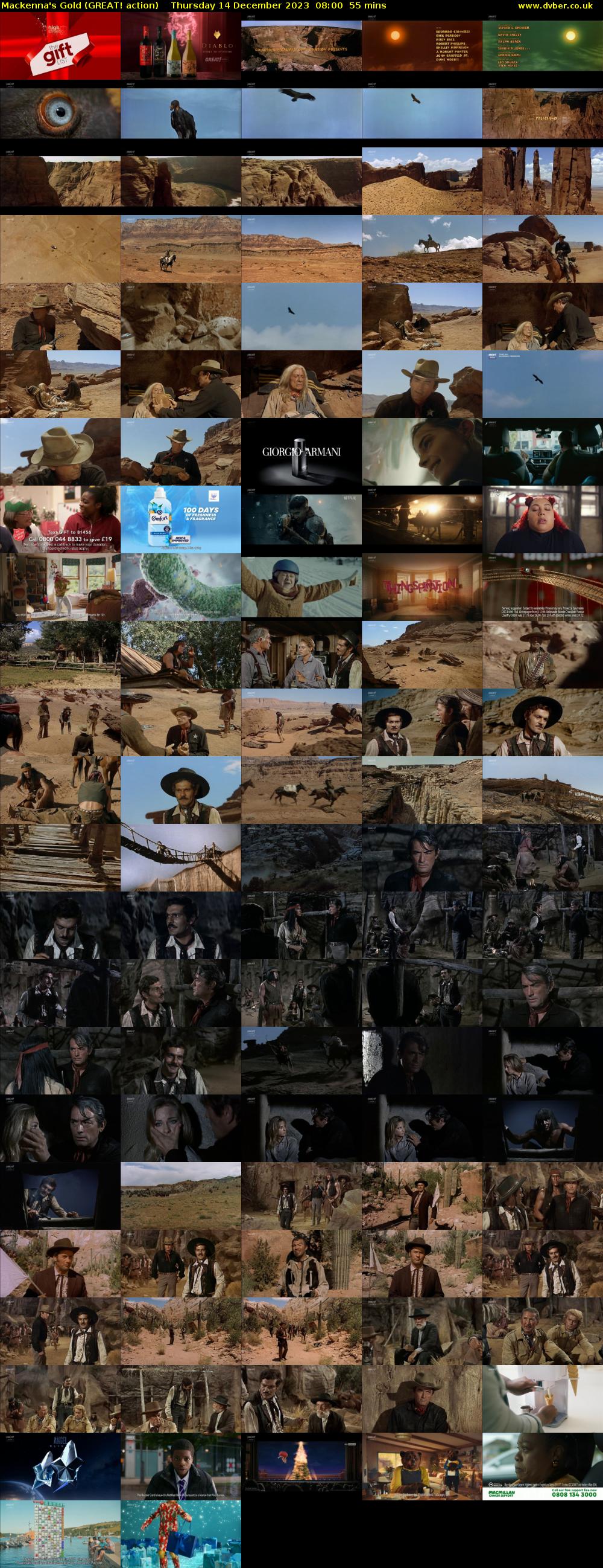 Mackenna's Gold (GREAT! action) Thursday 14 December 2023 08:00 - 08:55