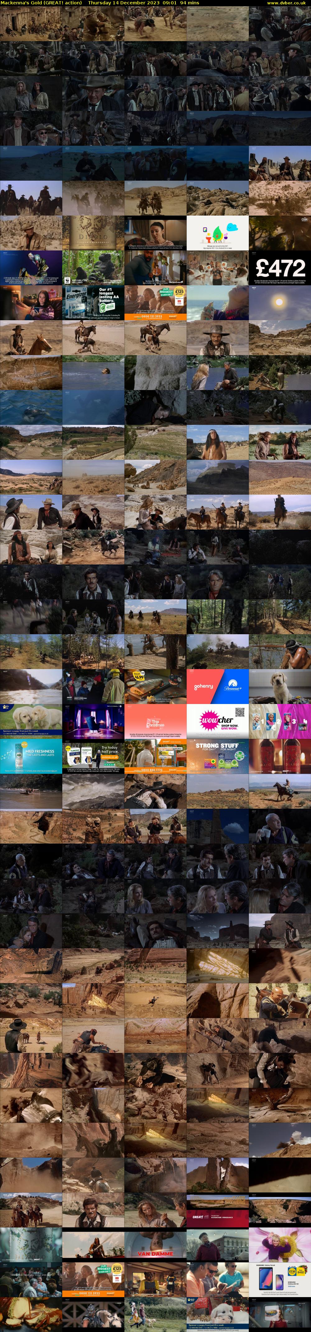 Mackenna's Gold (GREAT! action) Thursday 14 December 2023 09:01 - 10:35