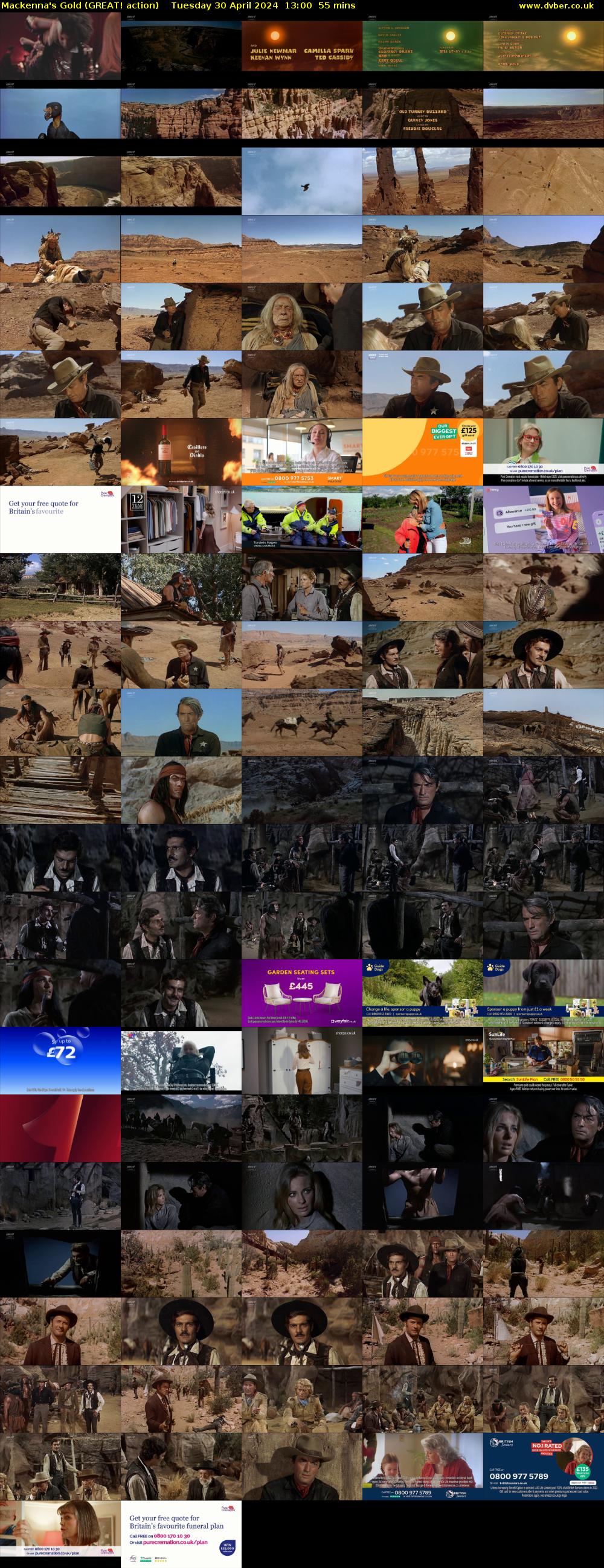 Mackenna's Gold (GREAT! action) Tuesday 30 April 2024 13:00 - 13:55