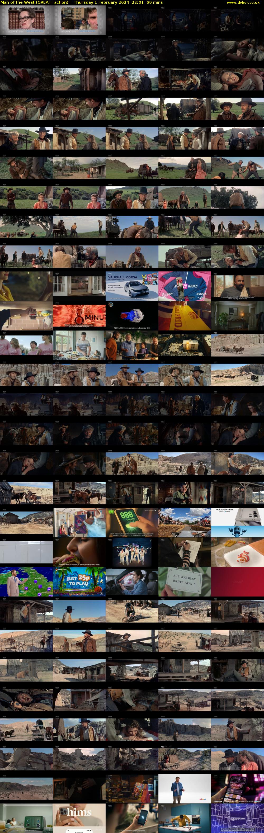 Man of the West (GREAT! action) Thursday 1 February 2024 22:01 - 23:10
