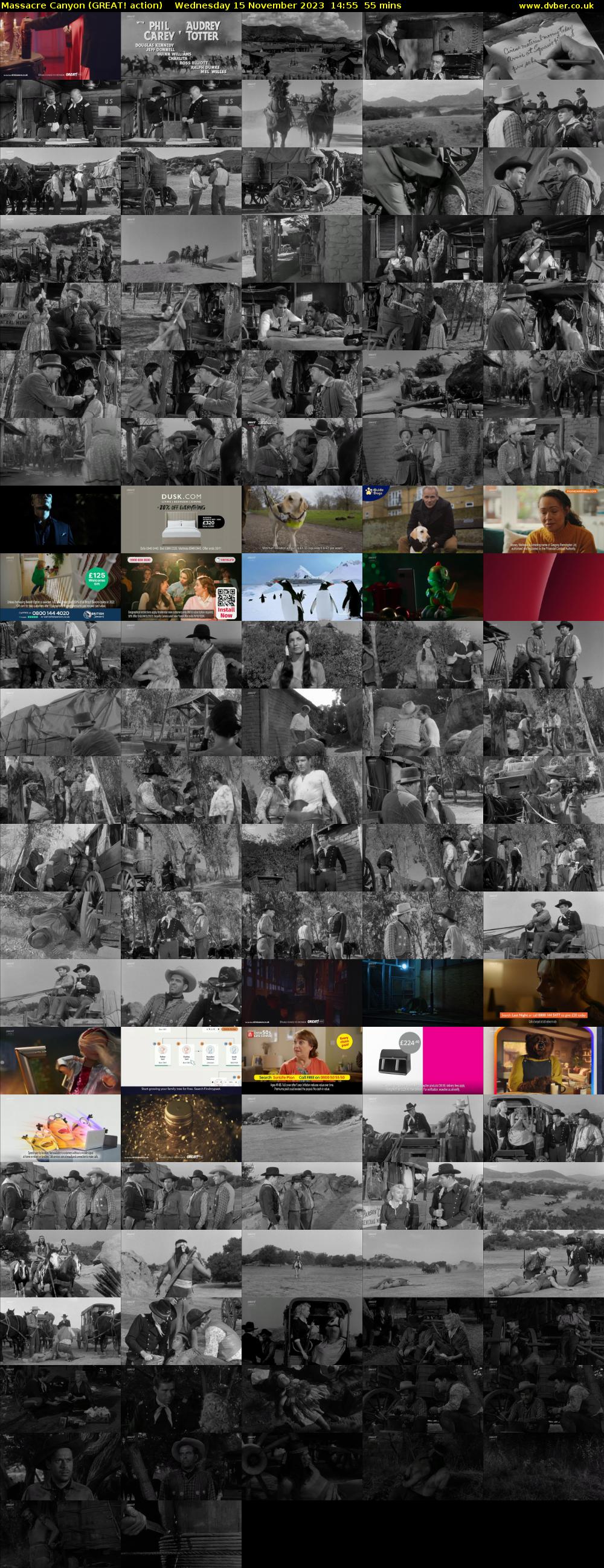 Massacre Canyon (GREAT! action) Wednesday 15 November 2023 14:55 - 15:50