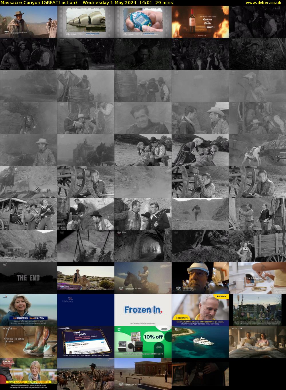 Massacre Canyon (GREAT! action) Wednesday 1 May 2024 14:01 - 14:30