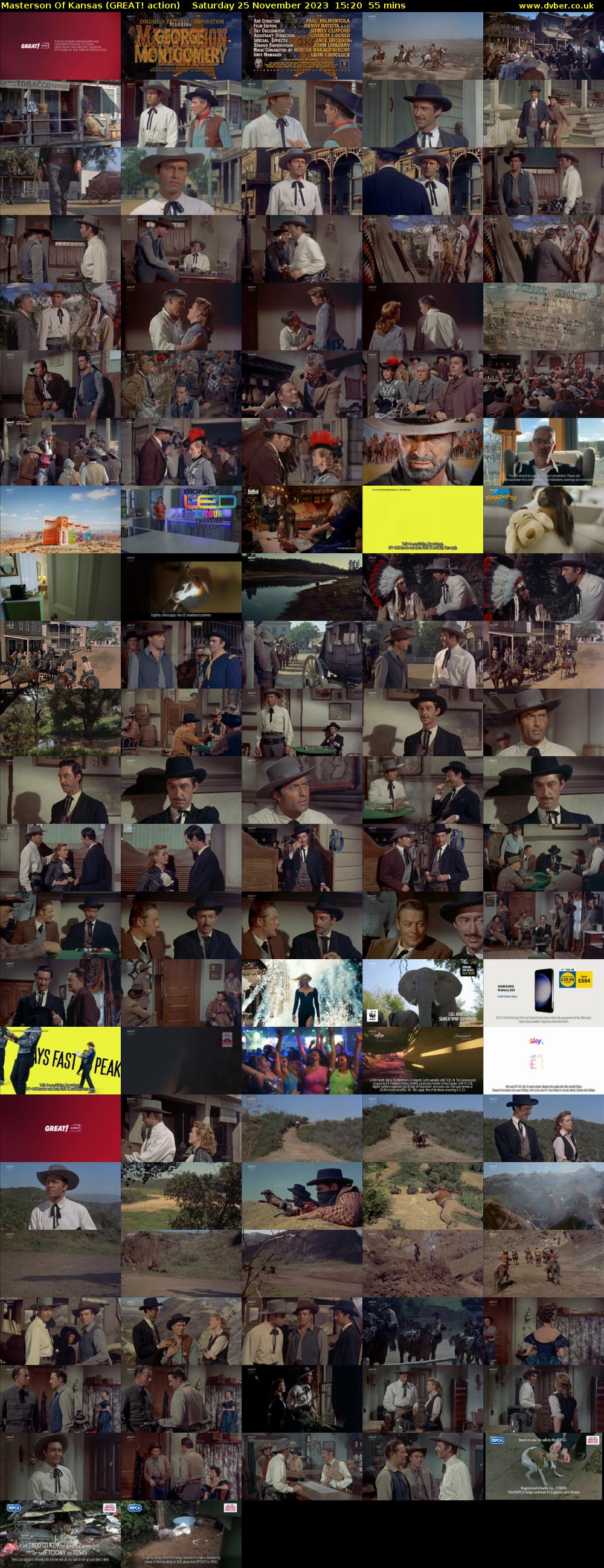 Masterson Of Kansas (GREAT! action) Saturday 25 November 2023 15:20 - 16:15