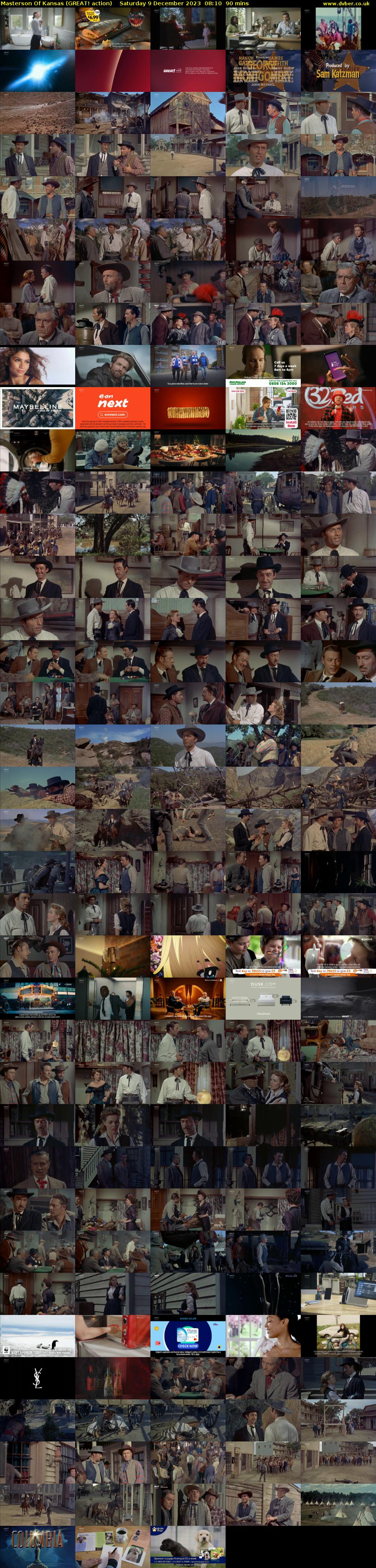 Masterson Of Kansas (GREAT! action) Saturday 9 December 2023 08:10 - 09:40