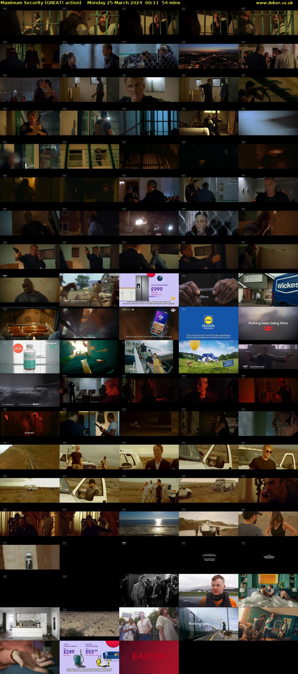 Maximum Security (GREAT! action) Monday 25 March 2024 00:11 - 01:05