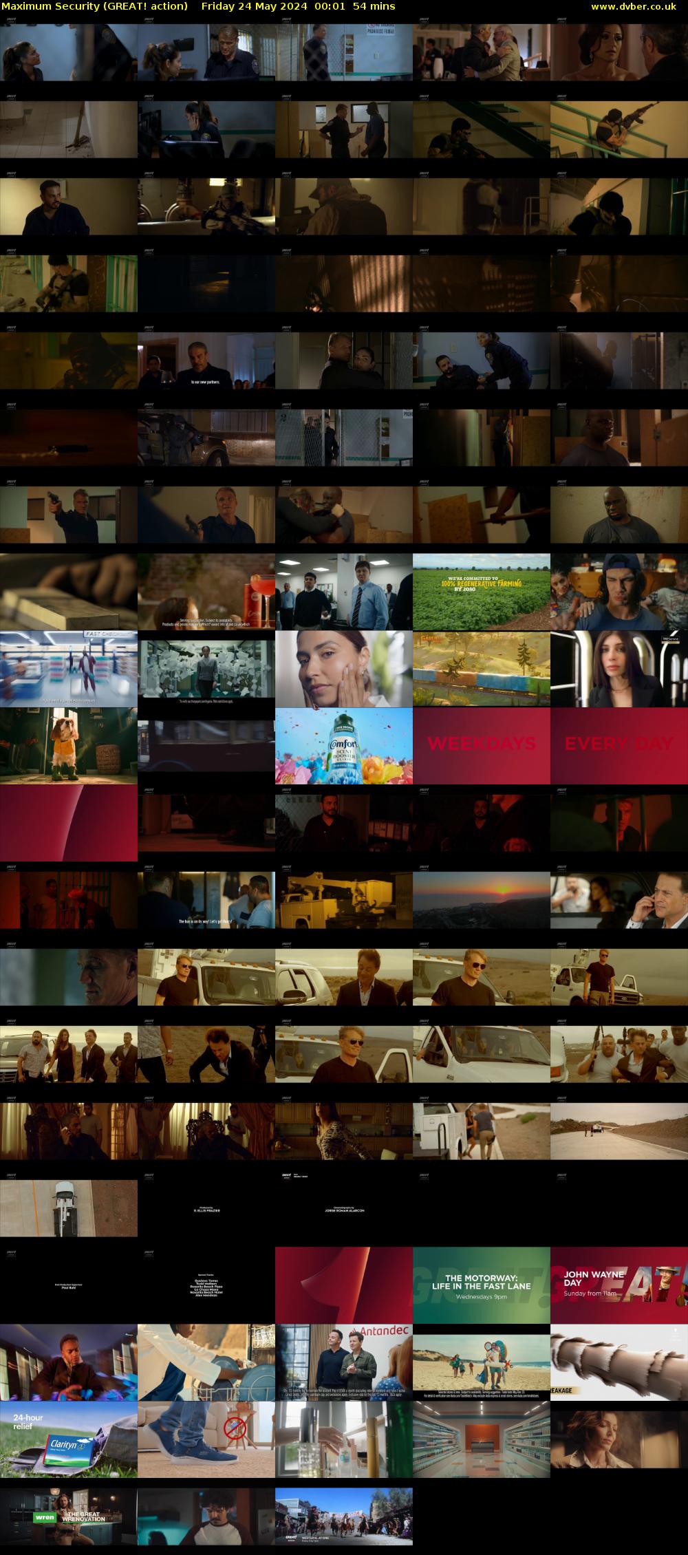 Maximum Security (GREAT! action) Friday 24 May 2024 00:01 - 00:55