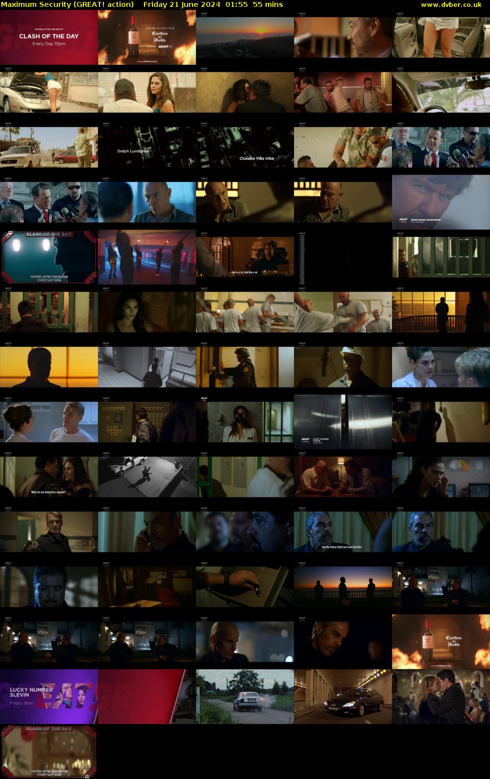 Maximum Security (GREAT! action) Friday 21 June 2024 01:55 - 02:50