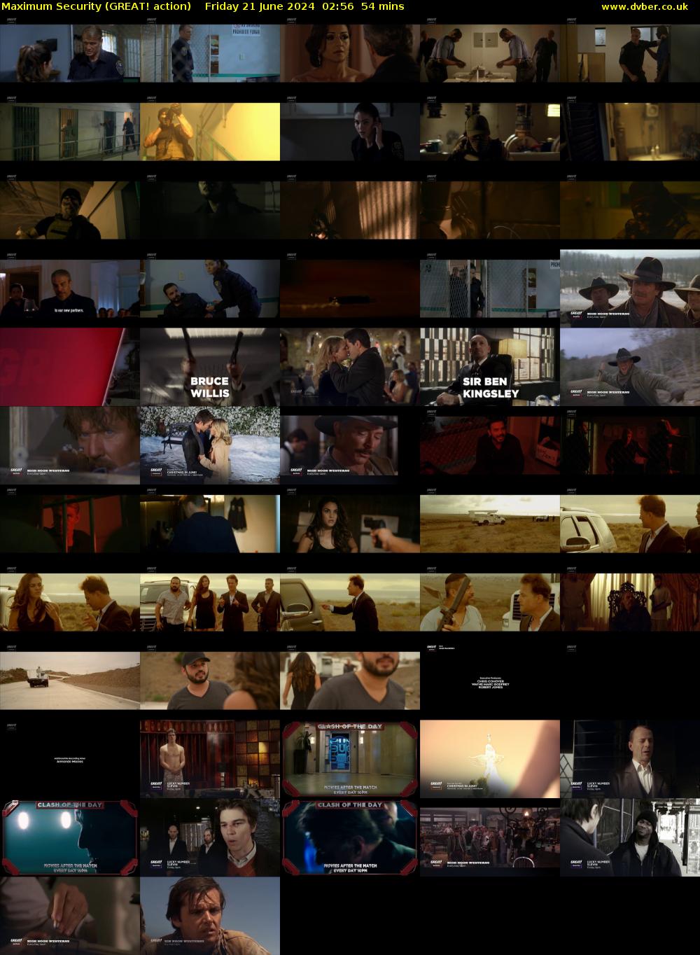 Maximum Security (GREAT! action) Friday 21 June 2024 02:56 - 03:50