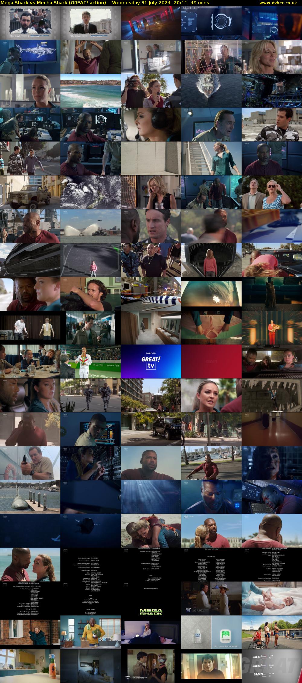 Mega Shark vs Mecha Shark (GREAT! action) Wednesday 31 July 2024 20:11 - 21:00