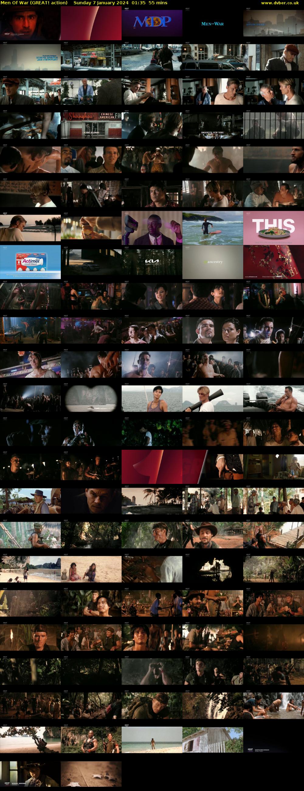 Men Of War (GREAT! action) Sunday 7 January 2024 01:35 - 02:30