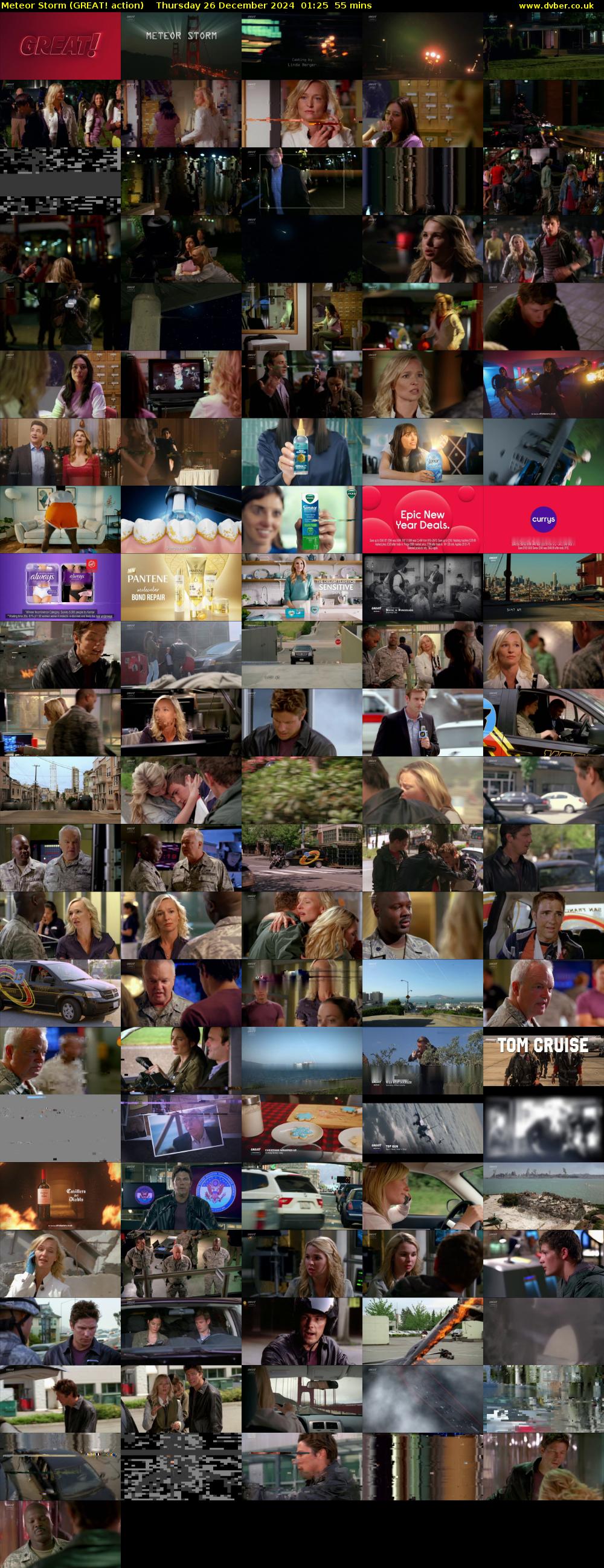 Meteor Storm (GREAT! action) Thursday 26 December 2024 01:25 - 02:20