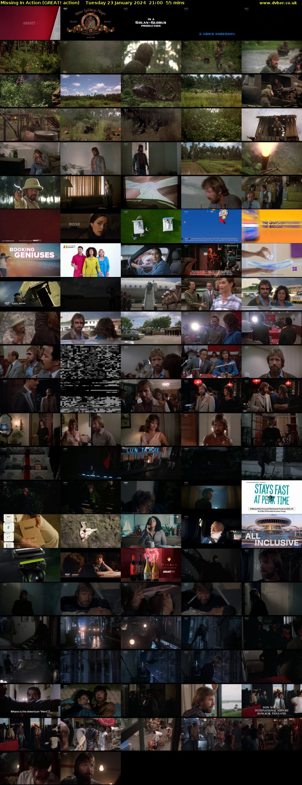 Missing In Action (GREAT! action) Tuesday 23 January 2024 21:00 - 21:55