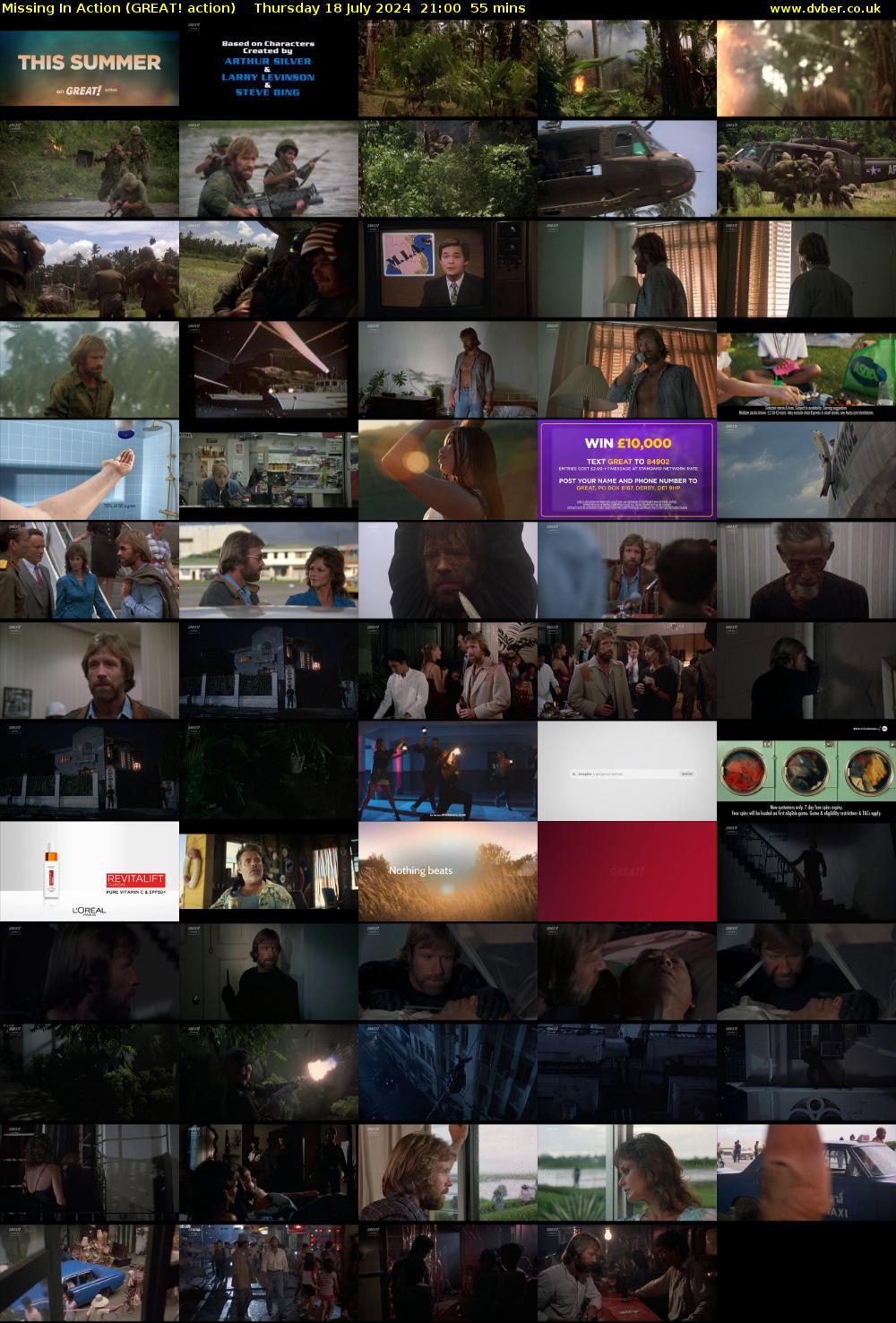 Missing In Action (GREAT! action) Thursday 18 July 2024 21:00 - 21:55
