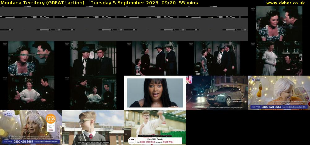 Montana Territory (GREAT! action) Tuesday 5 September 2023 09:20 - 10:15