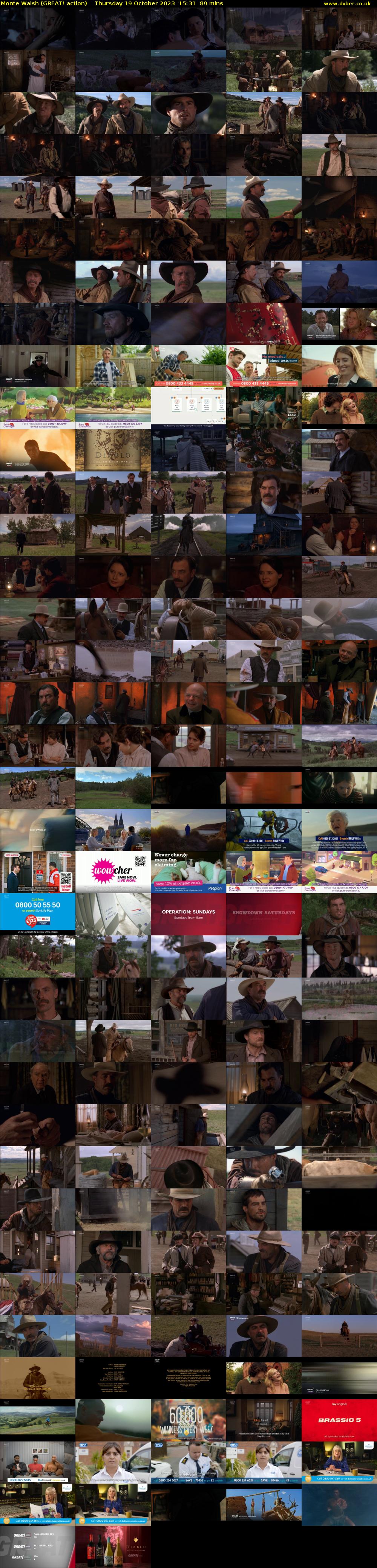 Monte Walsh (GREAT! action) Thursday 19 October 2023 15:31 - 17:00
