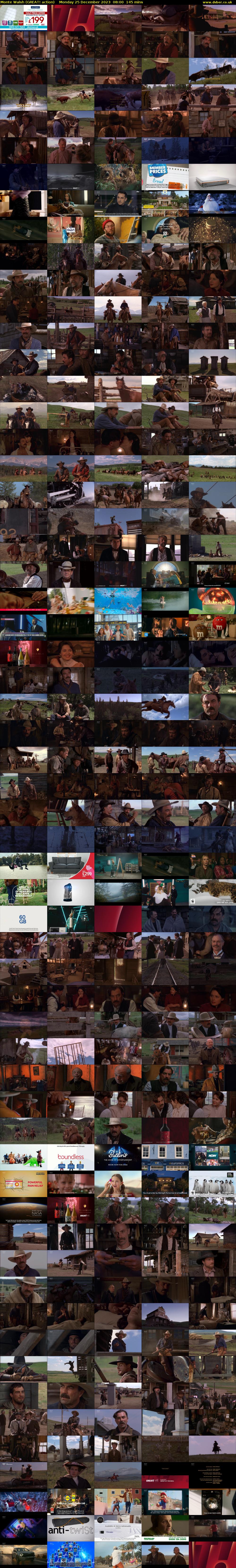 Monte Walsh (GREAT! action) Monday 25 December 2023 08:00 - 10:25