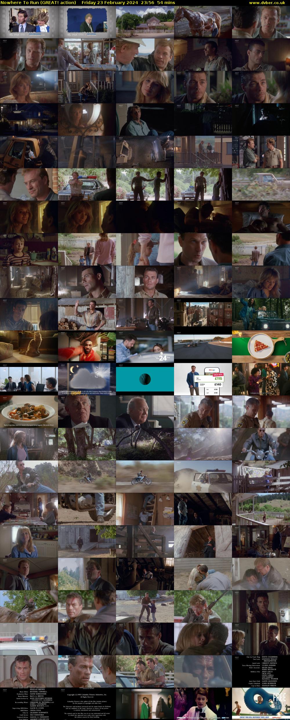 Nowhere To Run (GREAT! action) Friday 23 February 2024 23:56 - 00:50