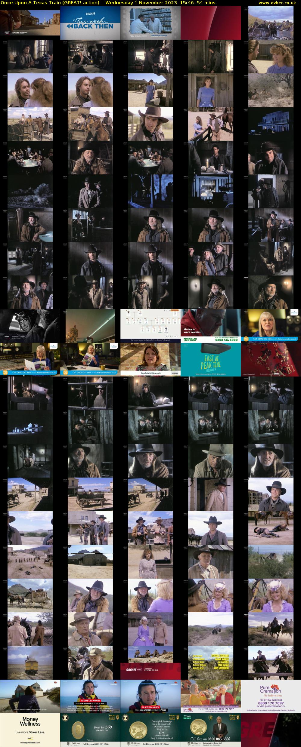 Once Upon A Texas Train (GREAT! action) Wednesday 1 November 2023 15:46 - 16:40