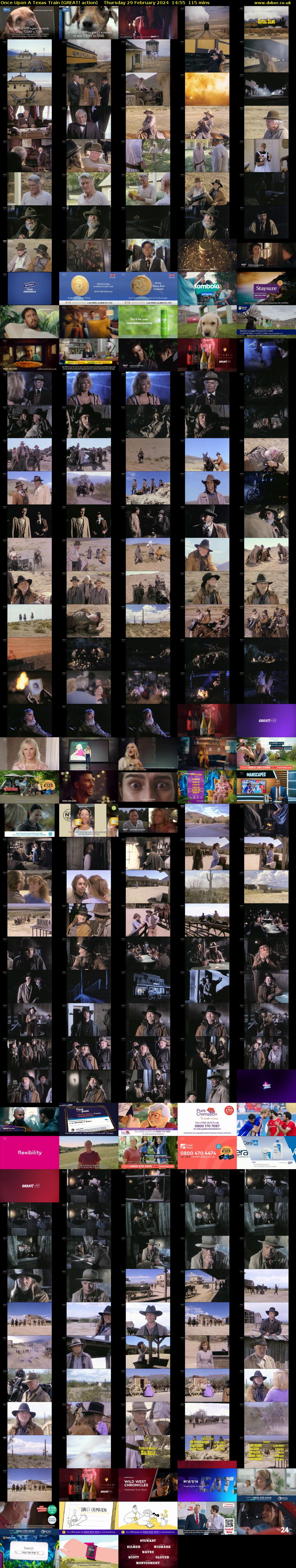 Once Upon A Texas Train (GREAT! action) Thursday 29 February 2024 14:55 - 16:50