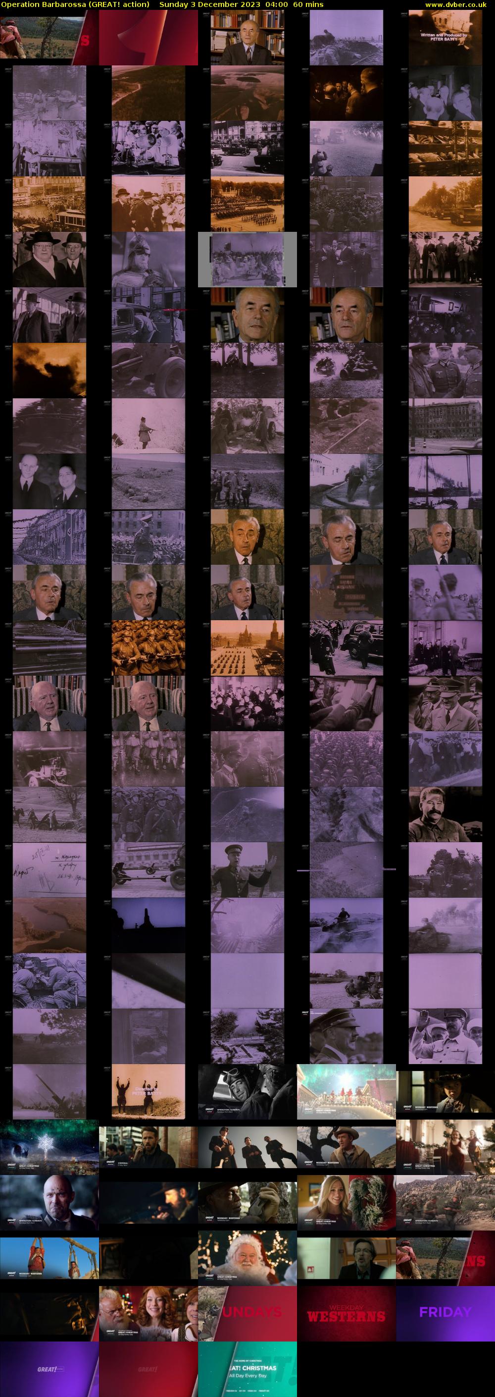 Operation Barbarossa (GREAT! action) Sunday 3 December 2023 04:00 - 05:00