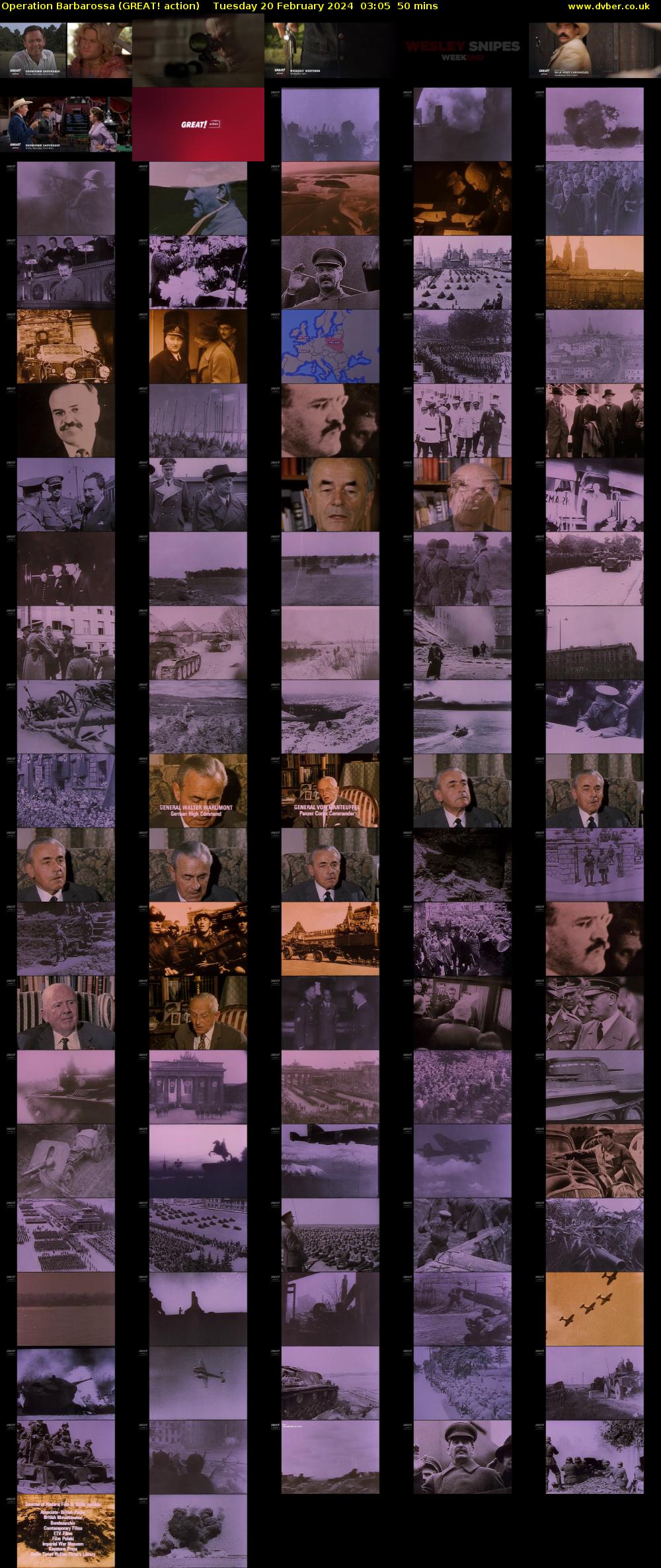 Operation Barbarossa (GREAT! action) Tuesday 20 February 2024 03:05 - 03:55