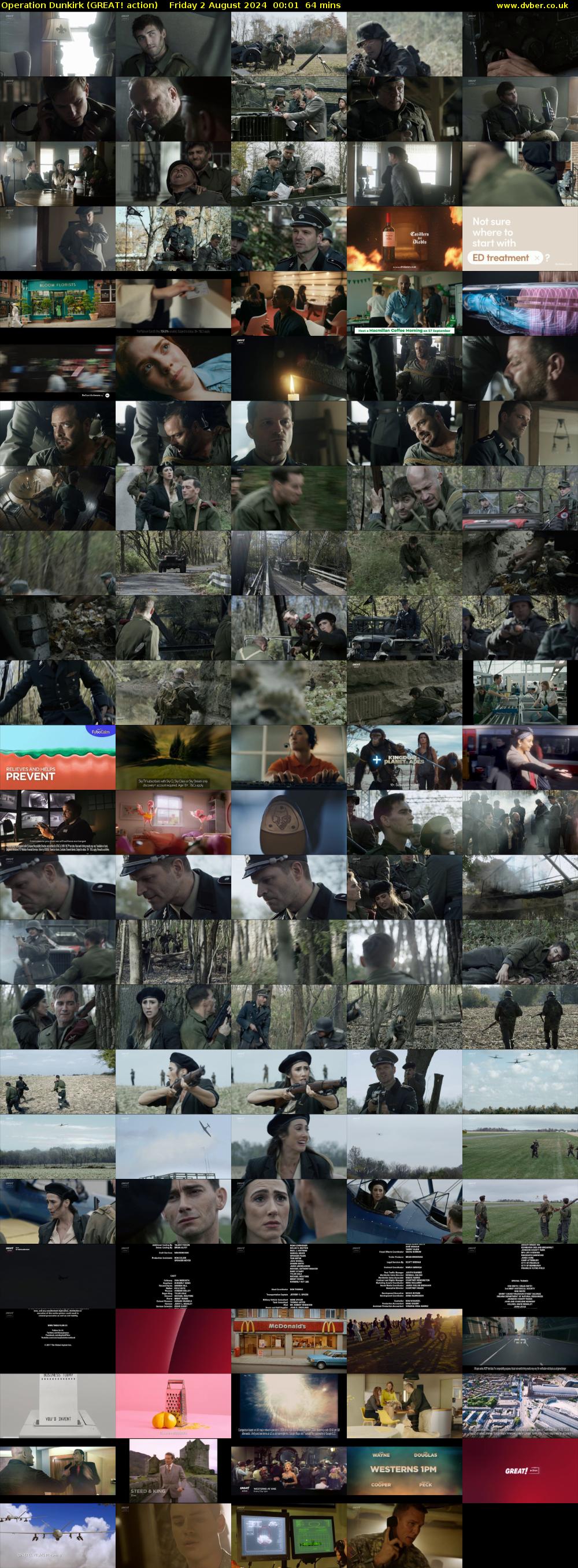 Operation Dunkirk (GREAT! action) Friday 2 August 2024 00:01 - 01:05