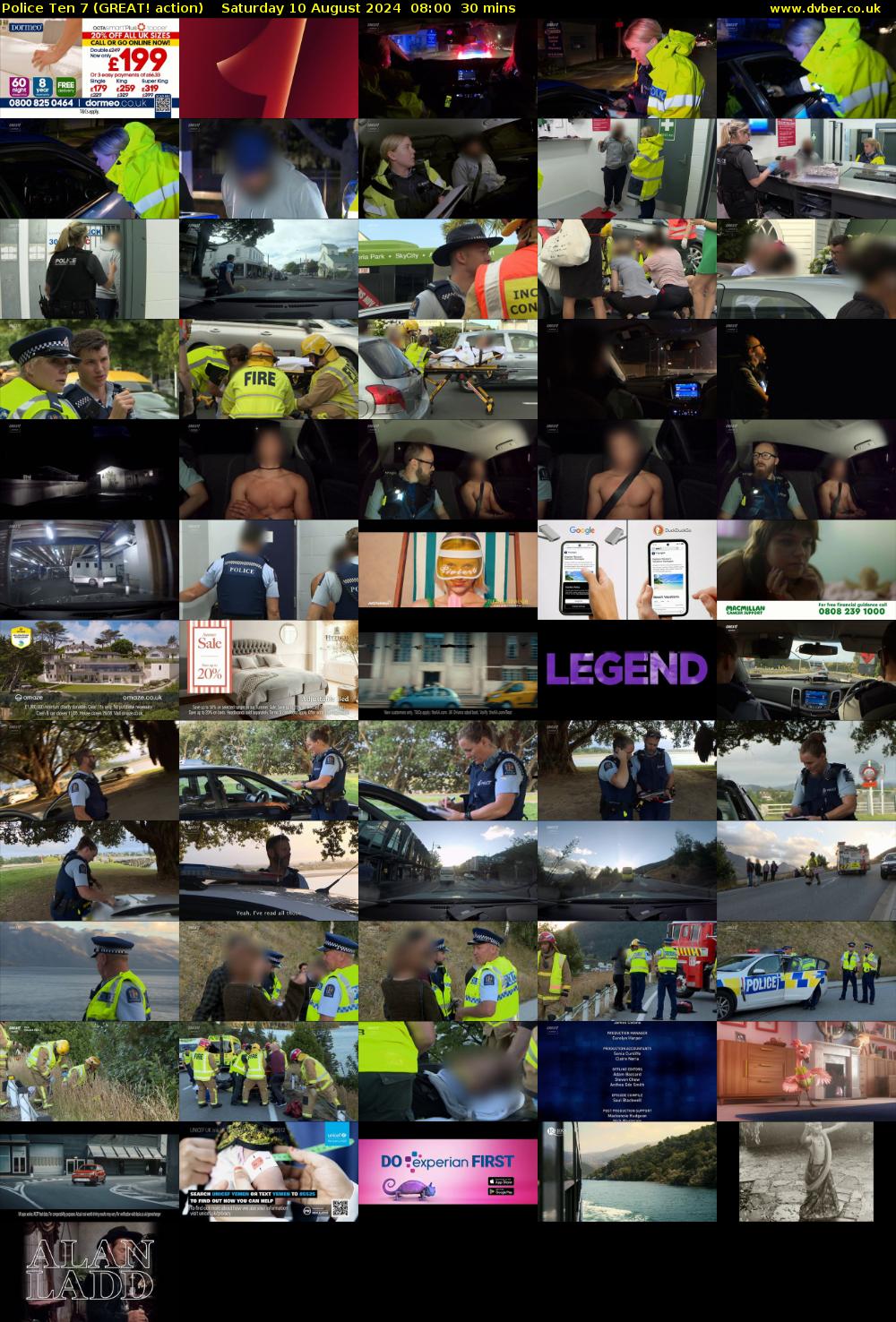 Police Ten 7 (GREAT! action) Saturday 10 August 2024 08:00 - 08:30