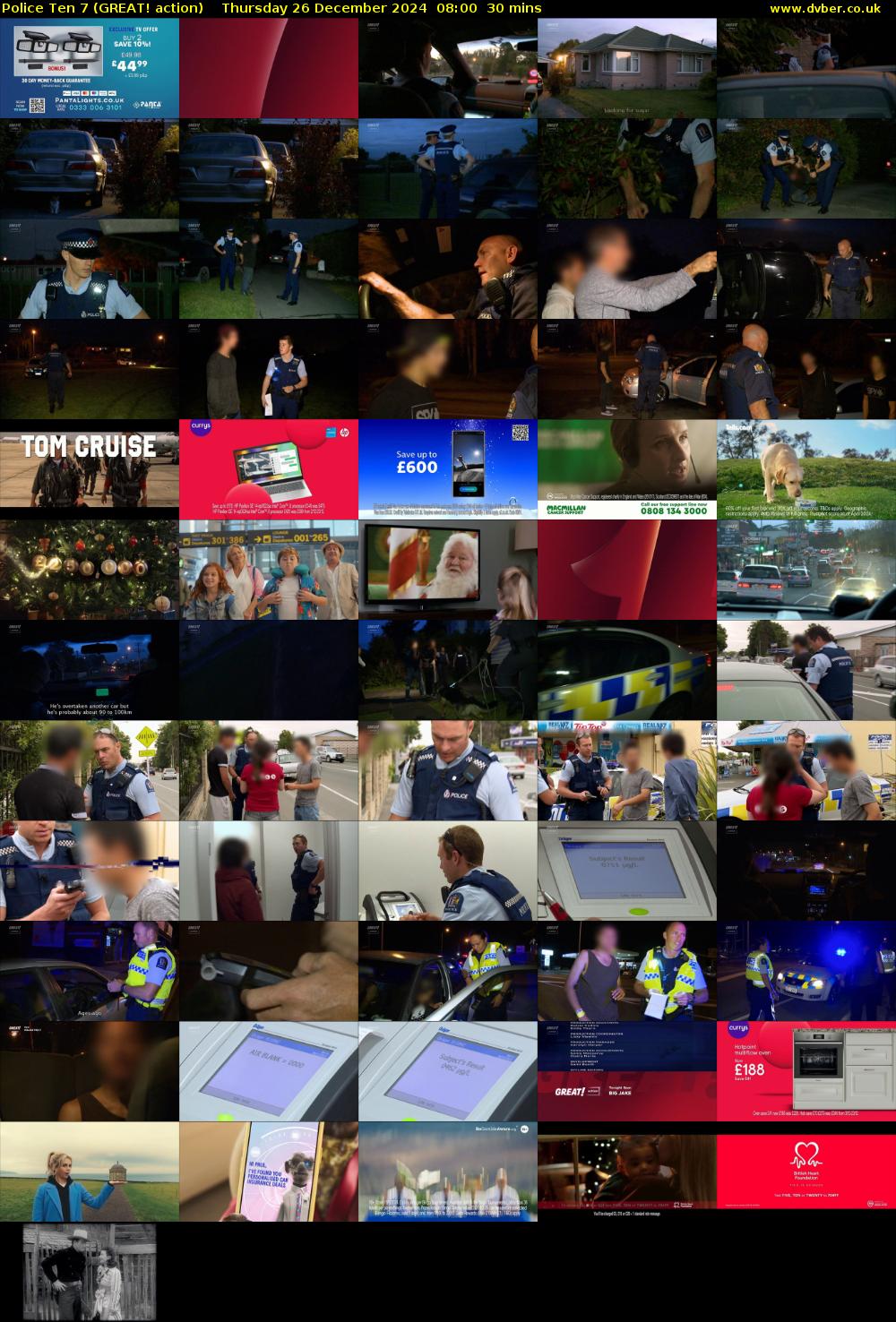 Police Ten 7 (GREAT! action) Thursday 26 December 2024 08:00 - 08:30