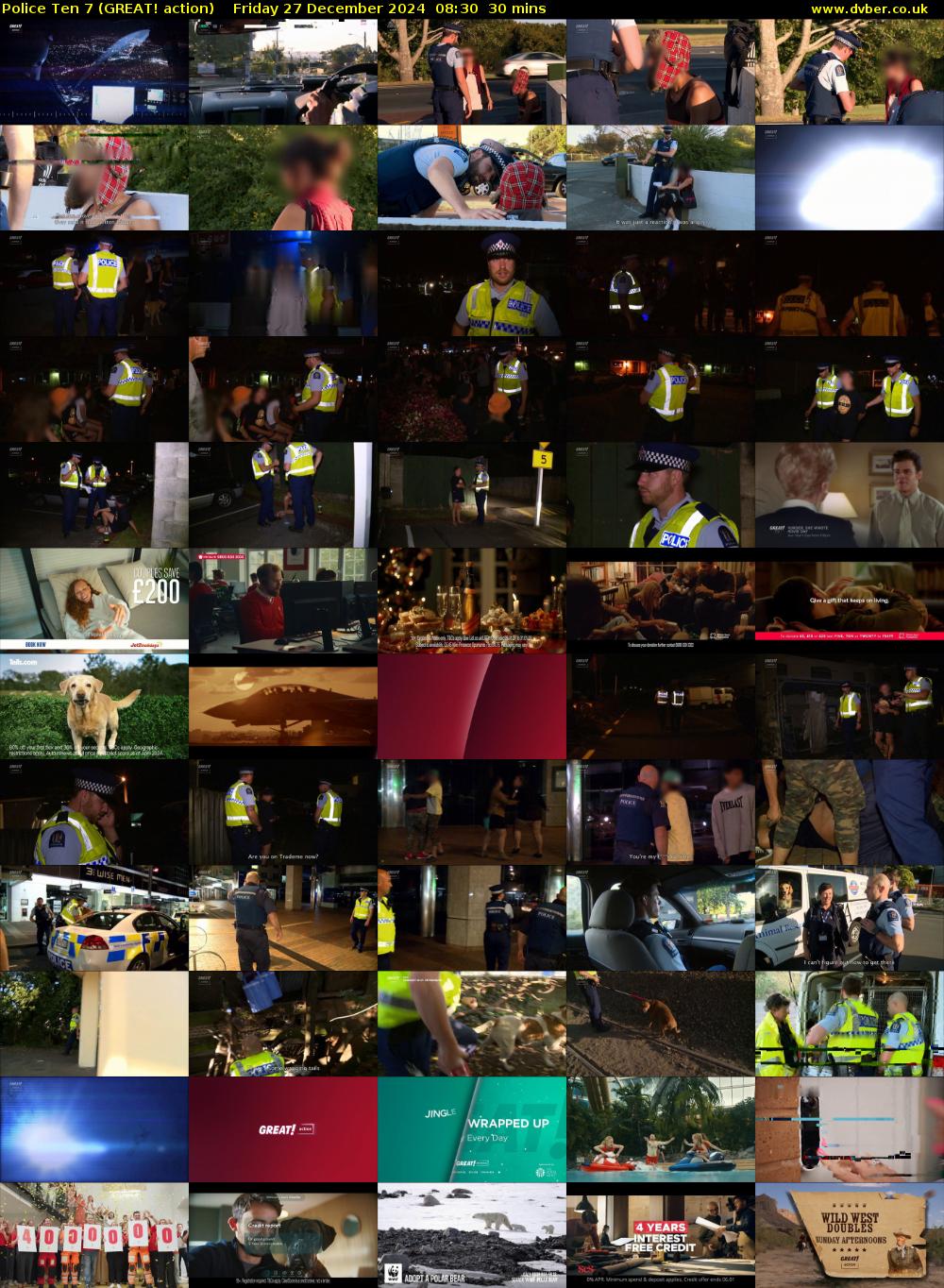 Police Ten 7 (GREAT! action) Friday 27 December 2024 08:30 - 09:00