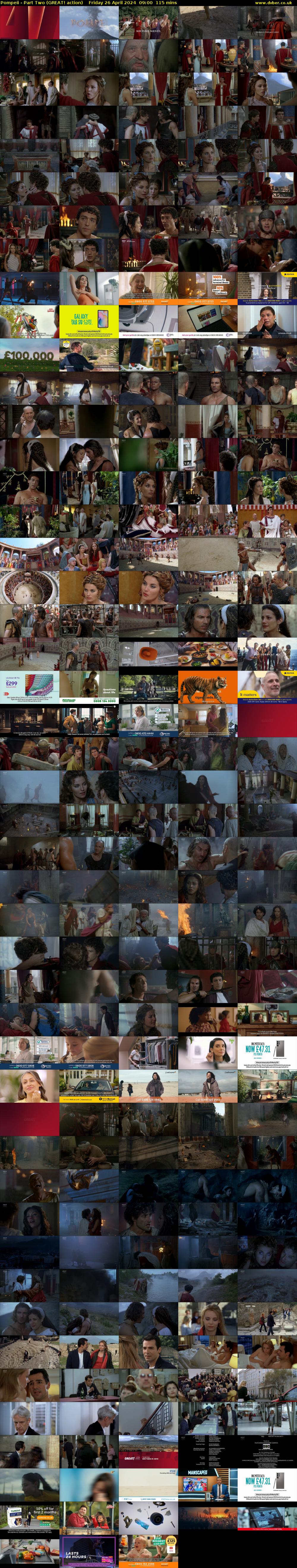 Pompeii - Part Two (GREAT! action) Friday 26 April 2024 09:00 - 10:55