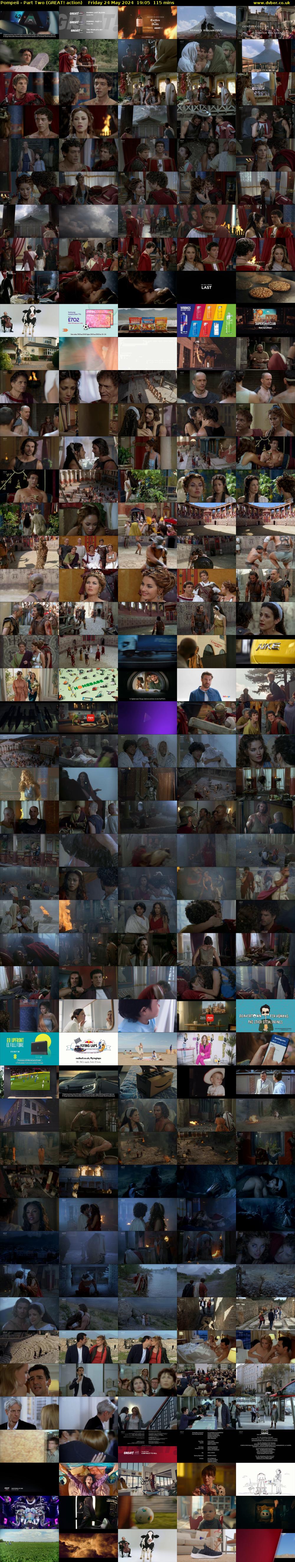 Pompeii - Part Two (GREAT! action) Friday 24 May 2024 19:05 - 21:00