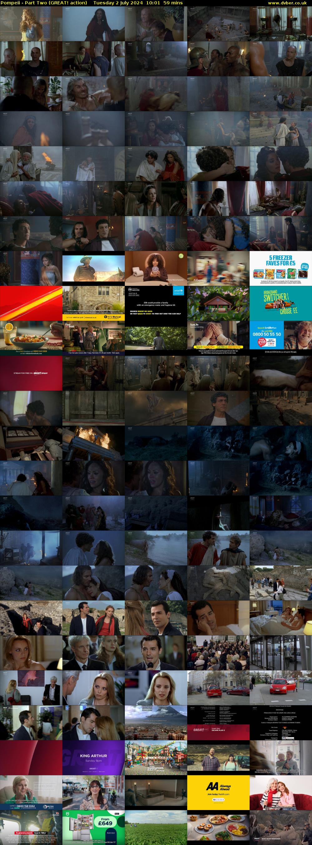 Pompeii - Part Two (GREAT! action) Tuesday 2 July 2024 10:01 - 11:00
