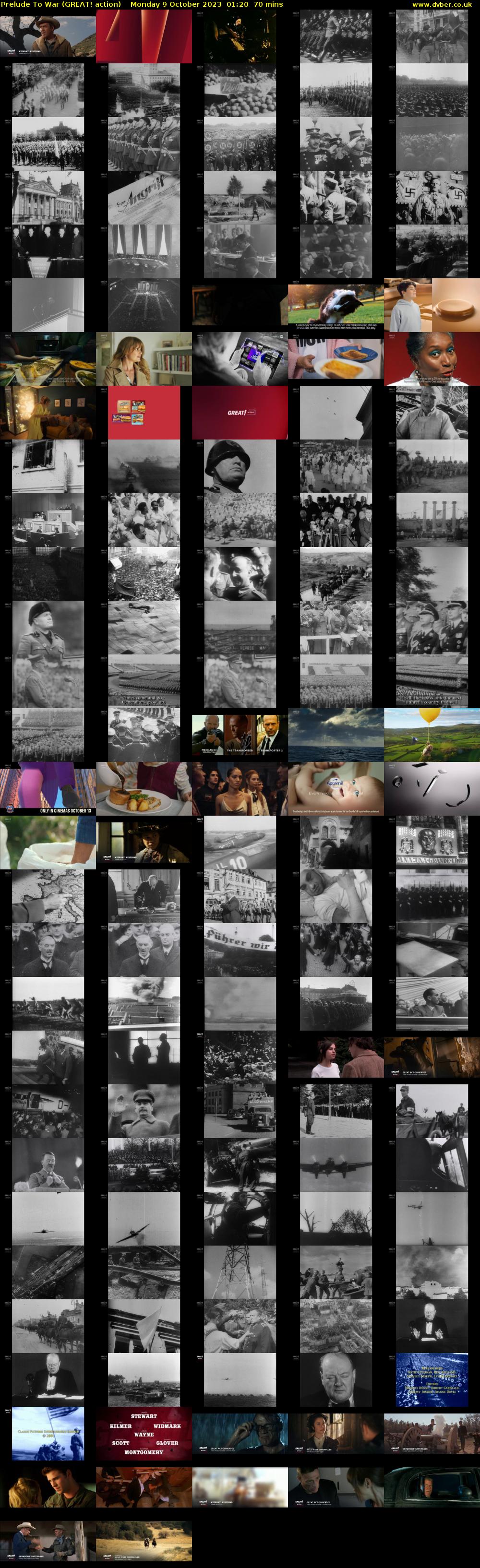 Prelude To War (GREAT! action) Monday 9 October 2023 01:20 - 02:30