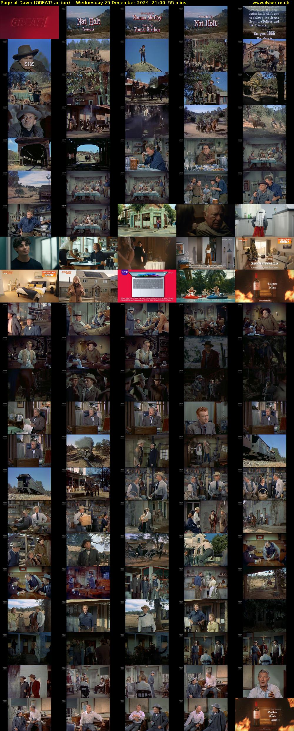 Rage at Dawn (GREAT! action) Wednesday 25 December 2024 21:00 - 21:55